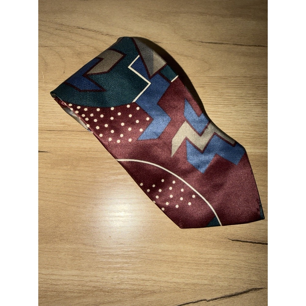 CHRISTIAN DIORโ MONSIEUR 100% Silk Neck Tie Geometric Y